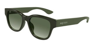Alexander McQueen AM0528SA unisex Green Squared Sunglasses