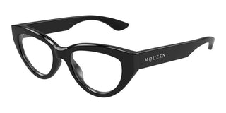 Alexander McQueen AM0529O women Black Cat Eye Eyeglasses