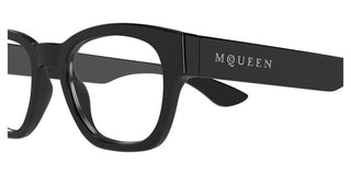 Alexander McQueen AM0530O men Black Geometric Eyeglasses