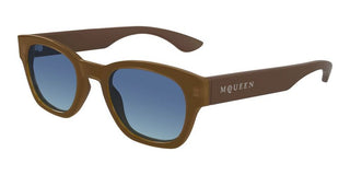 Alexander McQueen AM0530S men Brown Squared Sunglasses