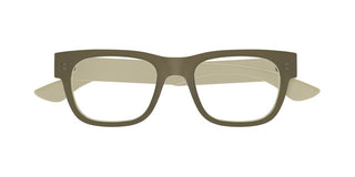 Alexander McQueen AM0531O men Brown Squared Eyeglasses