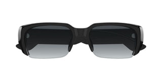 Alexander McQueen AM0532S unisex Black Rectangle Sunglasses