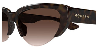 Alexander McQueen AM0533S women Havana Cat Eye Sunglasses