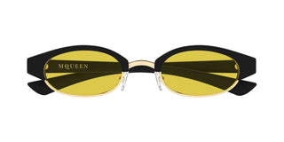 Alexander McQueen AM0534S unisex Black Round Sunglasses