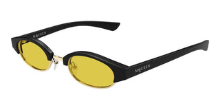 Alexander McQueen AM0534S unisex Black Round Sunglasses