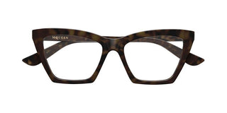 Alexander McQueen AM0536O women Havana Cat Eye Eyeglasses