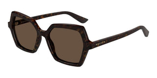 Alexander McQueen AM0537S women Havana Geometric Sunglasses