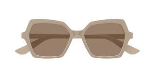 Alexander McQueen AM0537S women Brown Geometric Sunglasses