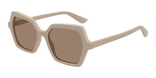 Alexander McQueen AM0537S women Brown Geometric Sunglasses