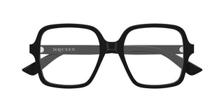 Alexander McQueen AM0538O women Black Geometric Eyeglasses