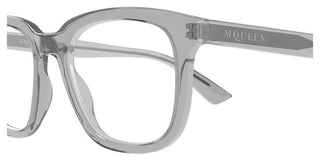 Alexander McQueen AM0539O women Grey Squared Eyeglasses