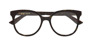 Alexander McQueen AM0540O women Havana Cat Eye Eyeglasses
