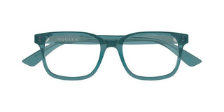 Alexander McQueen AM0541O men Blue Squared Eyeglasses