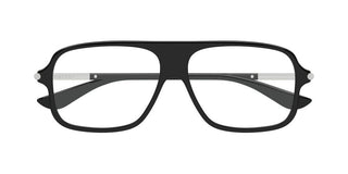 Alexander McQueen AM0555O unisex Black Pilot Eyeglasses