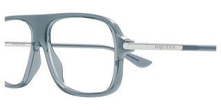 Alexander McQueen AM0555O unisex Blue Pilot Eyeglasses