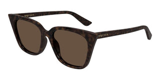 Alexander McQueen AM0556S women Havana Cat Eye Sunglasses