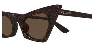 Alexander McQueen AM0557S women Havana Cat Eye Sunglasses