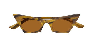 Alexander McQueen AM0557S women Brown Cat Eye Sunglasses