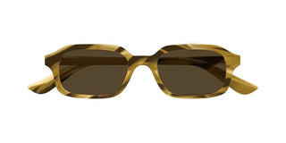 Alexander McQueen AM0558S men Brown Rectangle Sunglasses