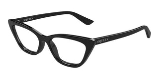 Alexander McQueen AM0560O women Black Cat Eye Eyeglasses