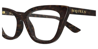 Alexander McQueen AM0560O women Havana Cat Eye Eyeglasses