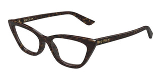 Alexander McQueen AM0560O women Havana Cat Eye Eyeglasses