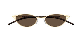 Alexander McQueen AM0563S women Gold Cat Eye Sunglasses