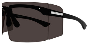 Alexander McQueen AM0594S unisex Havana Shield Sunglasses