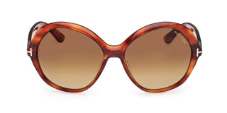 Tom Ford Annabelle-02 Ft1282 Unisex Havana Round Sunglasses