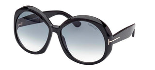 Tom Ford ANNABELLE FT 1010 women Black Round Sunglasses