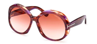 Tom Ford ANNABELLE FT 1010 women Havana Round Sunglasses