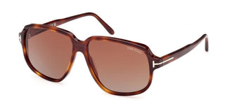 Tom Ford ANTON FT 1024 men Havana Geometric Sunglasses