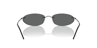 Giorgio Armani Ar 1508m Women Black Oval Sunglasses