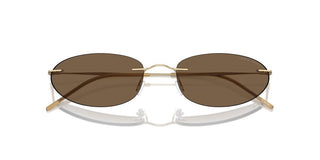 Giorgio Armani Ar 1508m Women Gold Oval Sunglasses