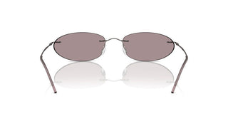 Giorgio Armani Ar 1508m Women Silver Oval Sunglasses