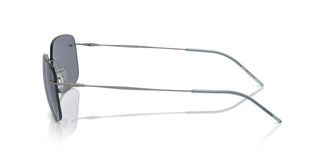 Giorgio Armani Ar 1512m Men Silver Rectangle Sunglasses