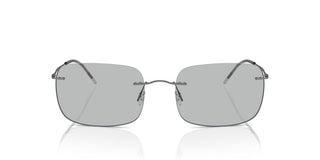 Giorgio Armani Ar 1512m Men Silver Rectangle Sunglasses