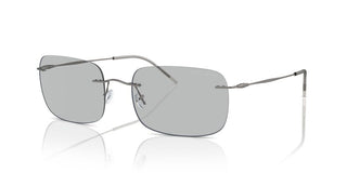 Giorgio Armani Ar 1512m Men Silver Rectangle Sunglasses