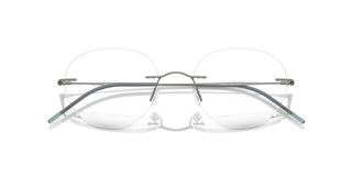 Giorgio Armani Ar 5147 Men Silver Round Eyeglasses