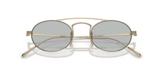 Giorgio Armani Ar 6161t Men Gold Oval Sunglasses