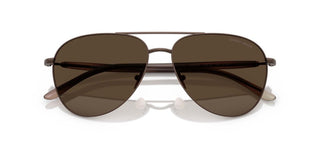 Giorgio Armani Ar 6162 Men Brown Pilot Sunglasses
