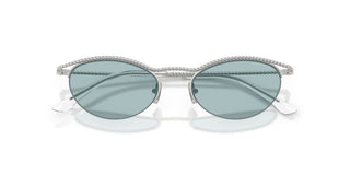 Giorgio Armani Ar 6175 Women Silver Cat Eye Sunglasses