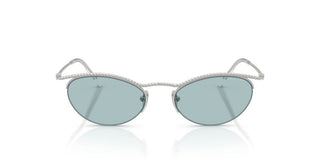 Giorgio Armani Ar 6175 Women Silver Cat Eye Sunglasses