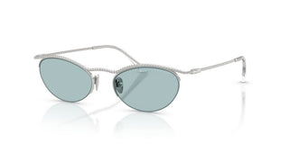 Giorgio Armani Ar 6175 Women Silver Cat Eye Sunglasses