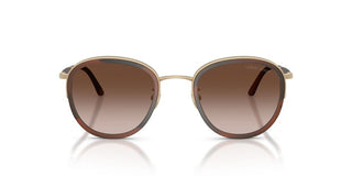 Giorgio Armani Ar 6176 Men Gold Round Sunglasses
