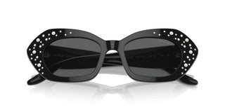 Giorgio Armani Ar 8213bu Women Black Cat Eye Sunglasses
