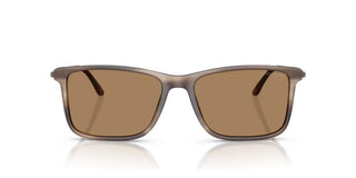 Giorgio Armani Ar 8218 Men Brown Rectangle Sunglasses