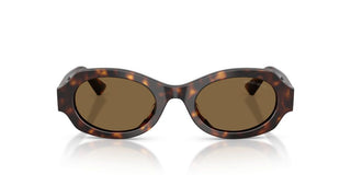 Giorgio Armani Ar 8245hu Women Havana Oval Sunglasses