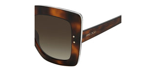 Jimmy Choo AURI/G/S women Havana Squared Sunglasses