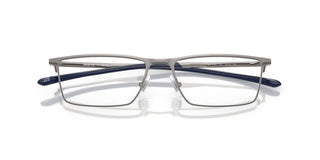 Arnette AYE AN6149 men Ruthenium Rectangle Eyeglasses